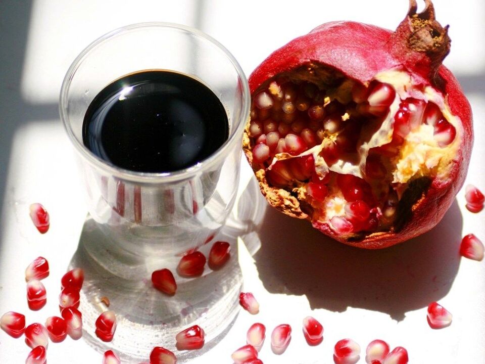 potentsialni oshirish uchun anor sharbati